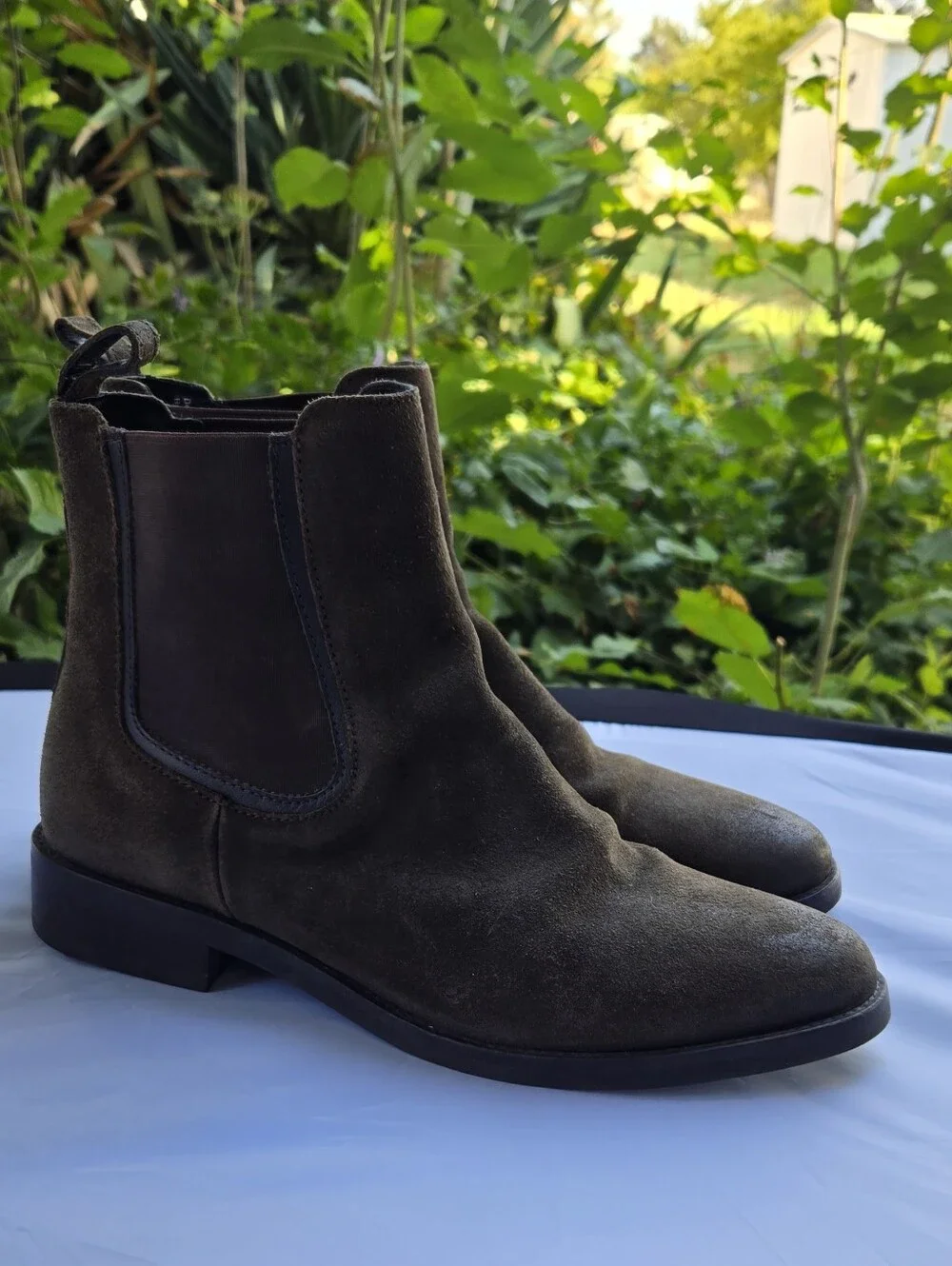 Thursday Boot Company Women's Brown Suede Chelsea Booties